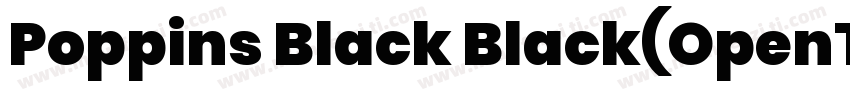 Poppins Black Black(OpenType PostSc字体转换
